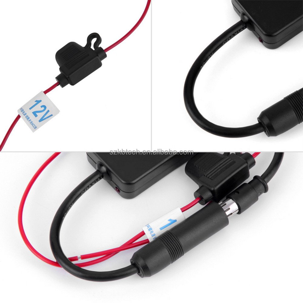 Universal Auto Car Radio FM Antenna Signal Amp Amplifier Booster Radio FM ANT-208 for Marine Car Boat RV